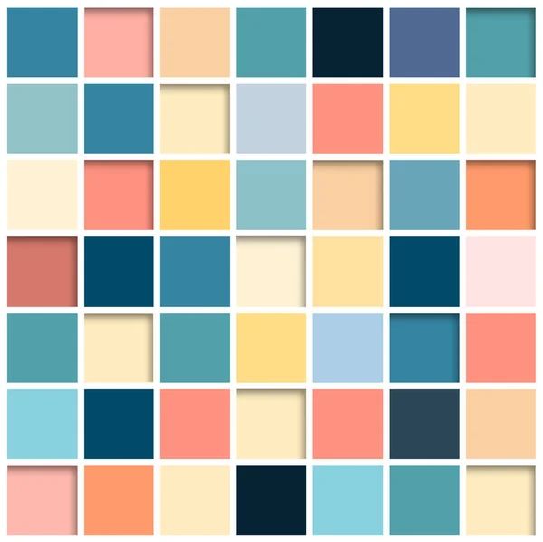 Mosaik Abstrakter Speck Quadratische Fliesen Retro Farben Vektordesign — Stockvektor