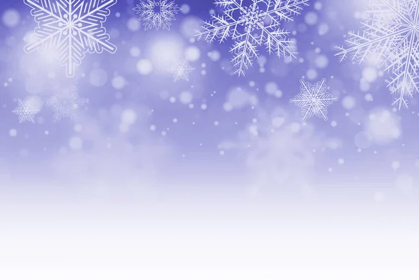 Kerst Achtergrond Blauw Met Sneeuwvlokken Winter Retro Illustratie — Stockfoto