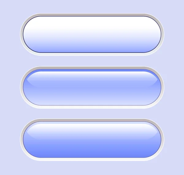Botones Azul Claro Aislado Interesante Panel Navegación Para Sitio Web — Archivo Imágenes Vectoriales