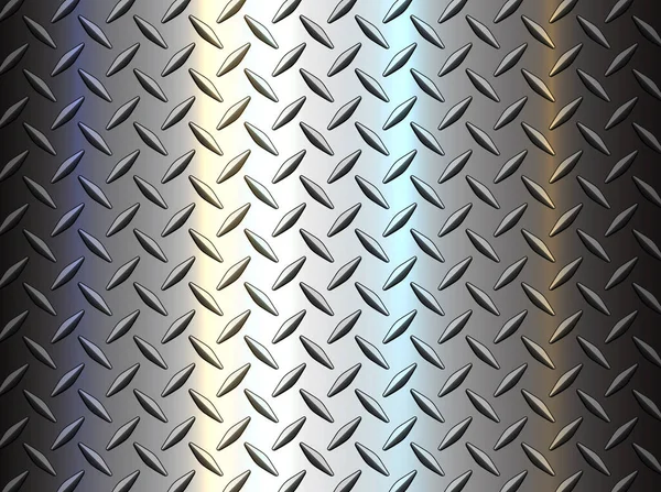 ダイヤモンド鋼板の質感の背景 光沢のあるベクトルイラスト — ストックベクタ