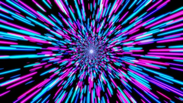 Fondo Abstracto Neón Resplandor Colores Velocidad Luz Galaxia Explosión Universo —  Fotos de Stock