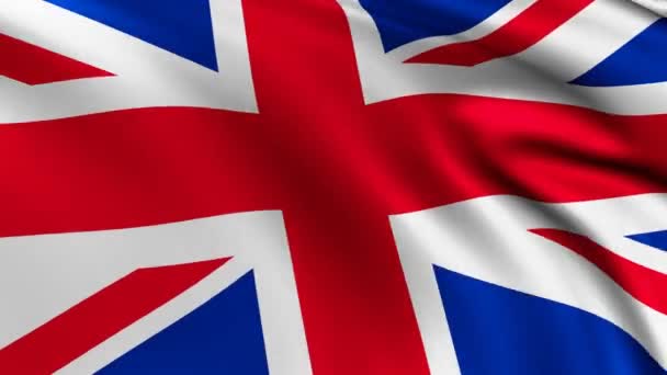 Bandiera England Animazione Regno Unito Sventola Gran Bretagna Union Jack — Video Stock