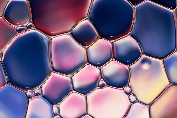Vodní Bubliny Abstraktní Barevné Pozadí Voda Kapky Makro Jako Přírodní — Stock fotografie