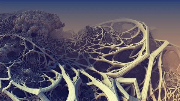 抽象的な背景 素晴らしい3D金構造 架空の背景 — ストック写真