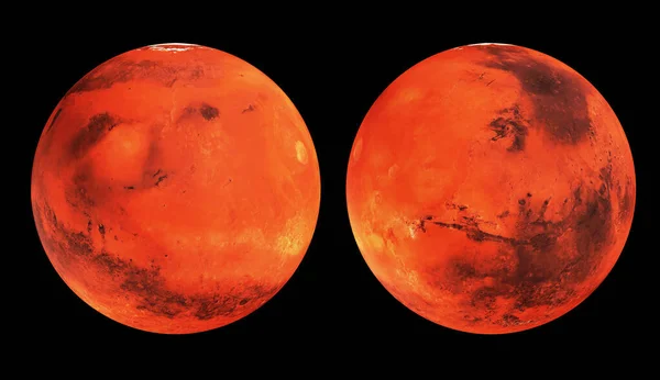 Mars Gezegeni Görüntüleme Farklı Görüntüler Yüksek Detaylı Doğru Gerçekçi Yüzey — Stok fotoğraf