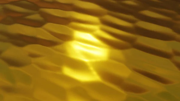 Dalgalı Altın Metal Dokusu Çatlak Metalik Dalgalı Tasarımı Boyutlu Altın — Stok fotoğraf
