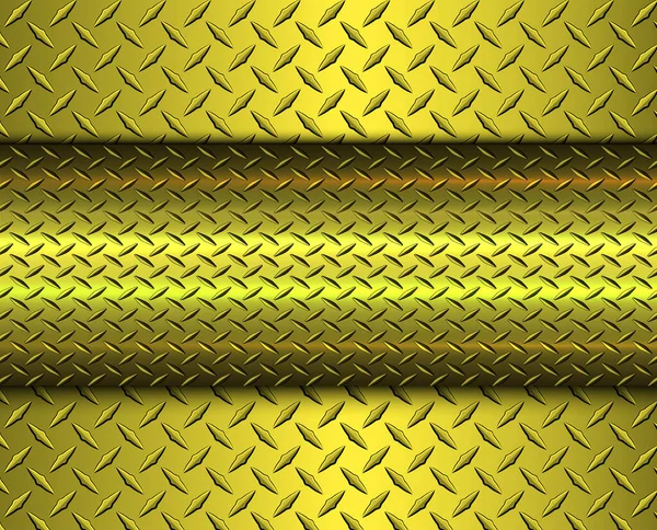 Hintergrund Gold Metallic Goldener Vektor Design Mit Diamantplatte Blech Textur — Stockvektor