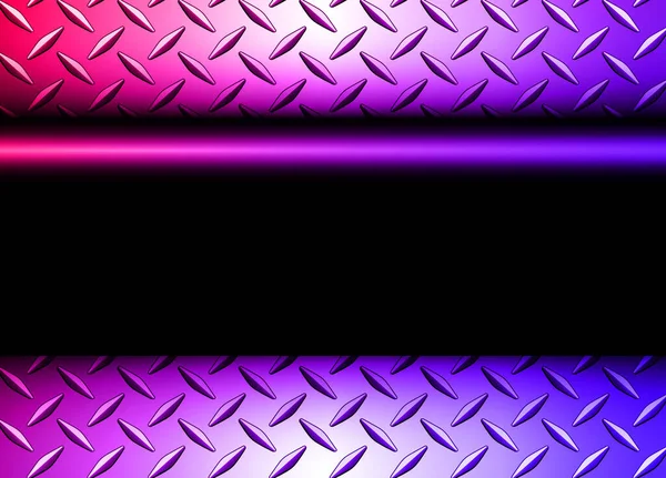 Background Purple Metallic Vector Design Diamond Plate Sheet Metal Texture — Stock Vector