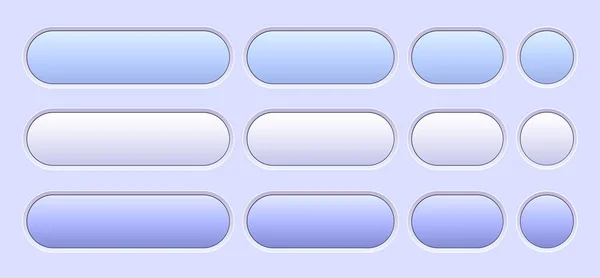 Buttons Purple Isolated Interesting Navigation Panel Website Soft Pastel Colors — Stock Vector