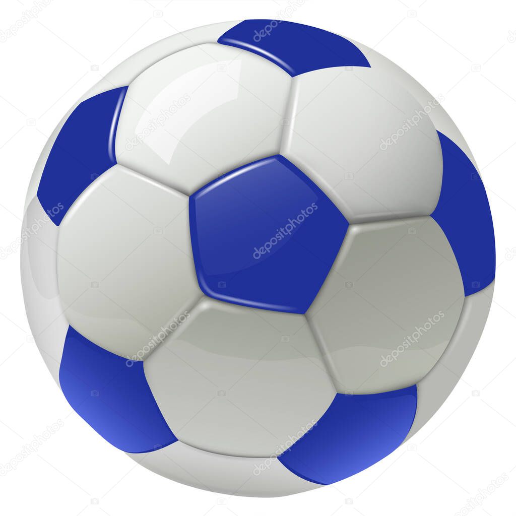 pelota futbol vector de Stock