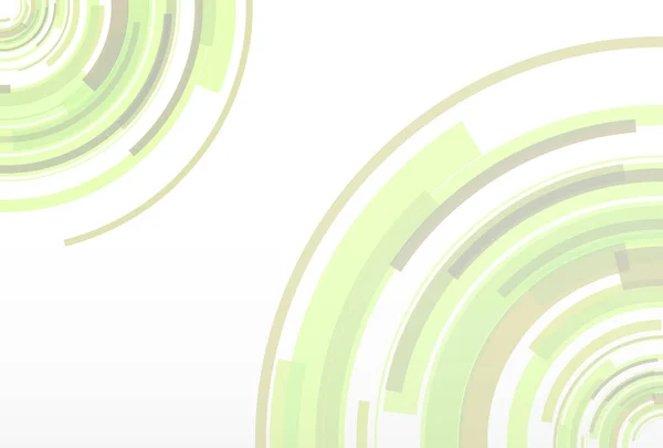 Abstrakcyjne Tło Okrągłym Wzorem Technologii Projektowania Zielone Białe Kolory Pasty — Wektor stockowy