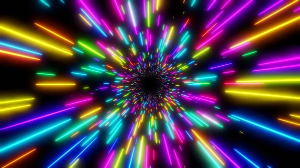 Abstract Background Neon Glow Colors Speed Light Galaxy Explosion Universe — Stock Photo, Image