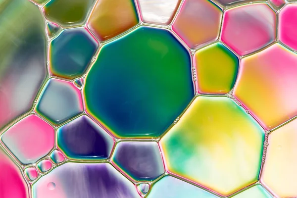 水泡抽象的色彩斑斓的背景 水滴宏观如天然的后背 — 图库照片