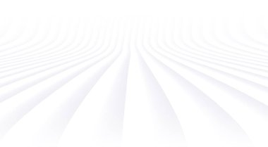 3B çizgi desenli soyut beyaz arkaplan, iş sunumu için minimal beyaz çizgili vektör arkaplan çizimi, neumorfizm tasarımı