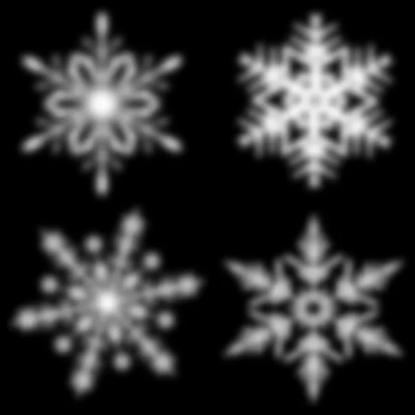 Snöflingor — Stock vektor