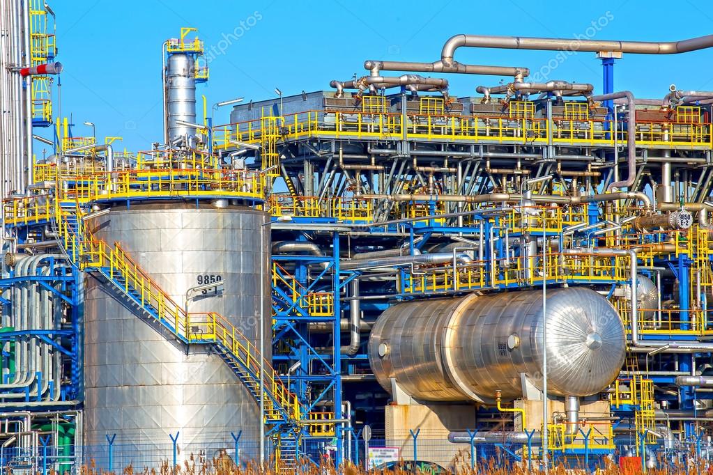 Oil industry equipment installation — Stock Photo © cobalt88 66829665