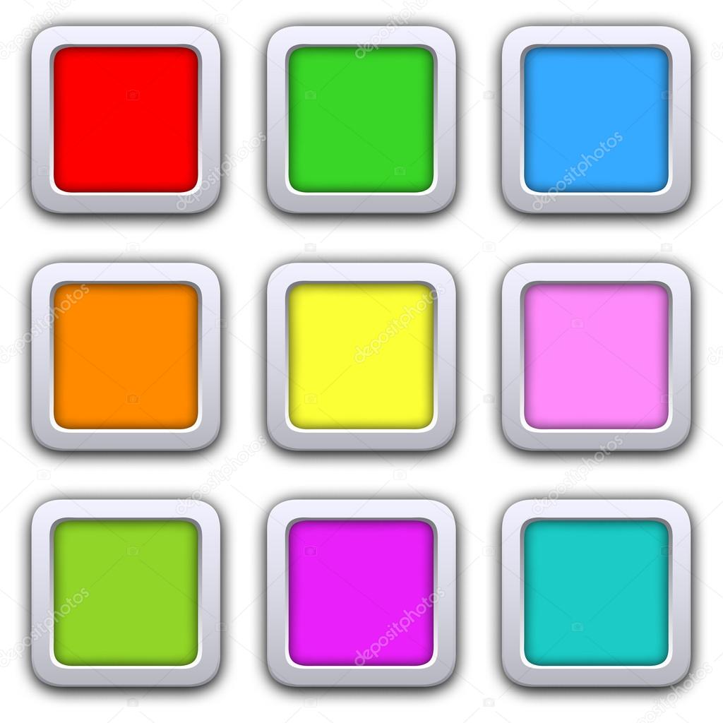 Square blank icons