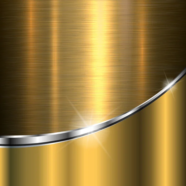 Hintergrund Gold Metall — Stockvektor