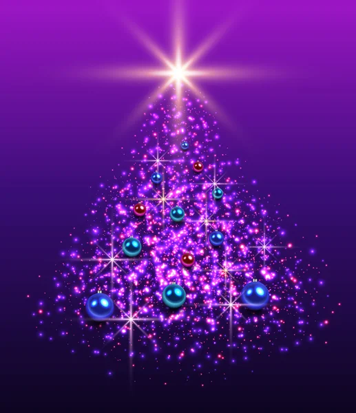 Christmas tree background. — Stock Vector