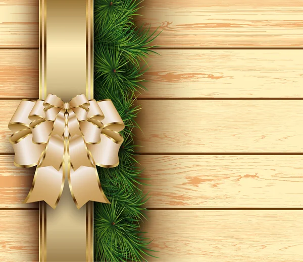 Fondo de madera de Navidad — Archivo Imágenes Vectoriales