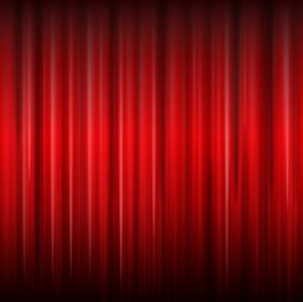 Background with red curtain — Stock Vector