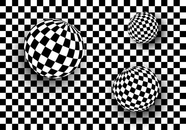 Hintergrund 3d schwarz und weiß — Stockvektor
