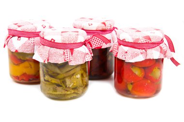 Cam Kavanoz sebze muhafaza 