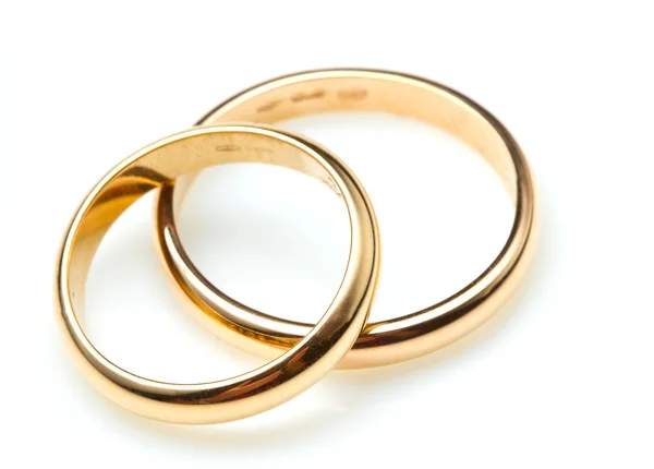 Par de anillos de boda —  Fotos de Stock