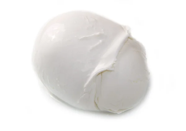 Fresh italian mozzarella on white background — Stock Photo, Image