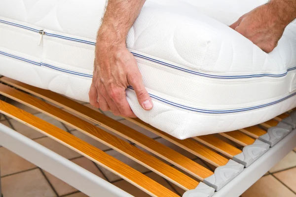 Mattress in the bedroom — Stock Photo, Image