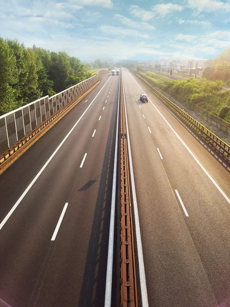 Motorway with no traffic — Stock Photo, Image