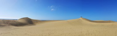Sandy dunes ünlü doğal Maspalomas Beach 
