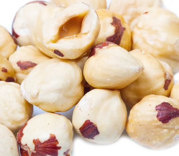 Group of Hazelnuts isolated — Stock Photo, Image