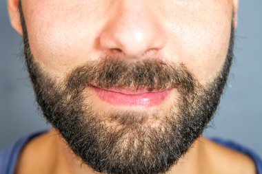 Portre sakal ve bıyık insanın