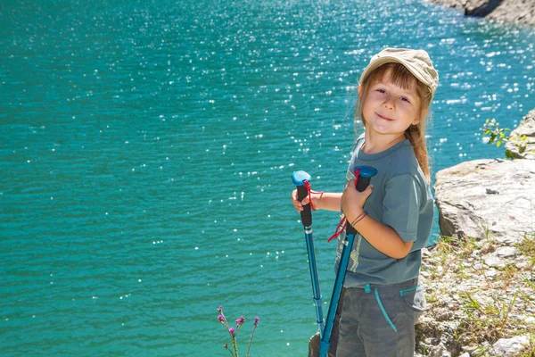 Young hiker in the mountains — Stock Photo, Image