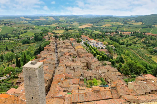 Cidade medieval de San Gimignano — Fotografia de Stock