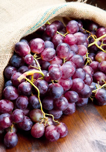 Um bando de uvas pretas — Fotografia de Stock