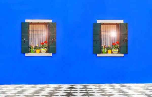 Casas Coloridas Tomadas Isla Burano Venecia Italia — Foto de Stock