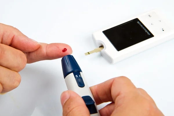 Test For Diabetes, Woman — Stock Photo, Image