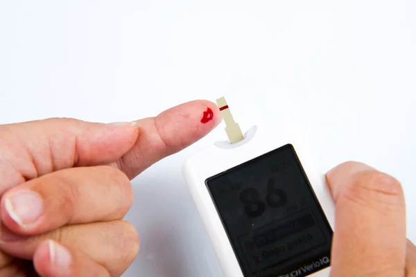 Test For Diabetes, Woman — Stock Photo, Image