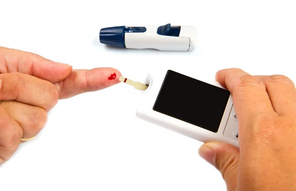 Test For Diabetes, Woman — Stock Photo, Image