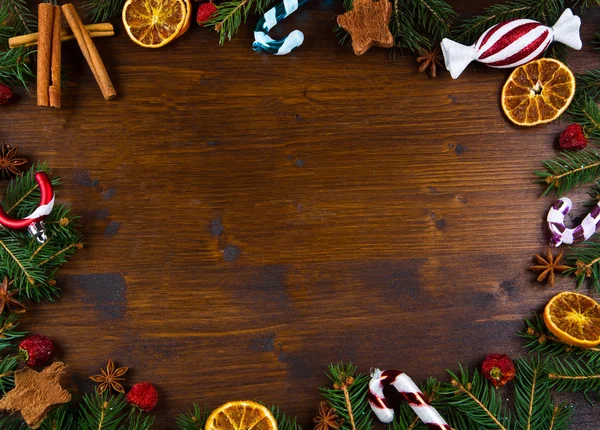 Natale vacanza legno sfondo — Foto Stock
