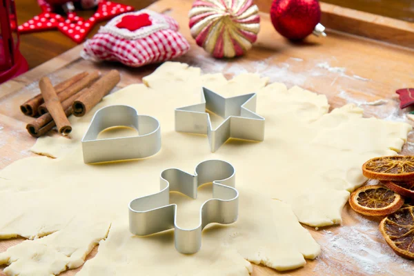 Тісто печиво домашнє на Різдво — стокове фото