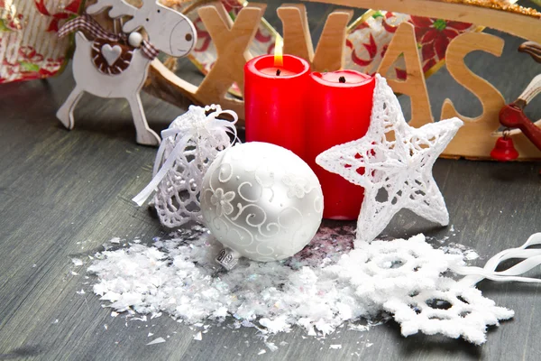White christmas decoration — Stock Photo, Image