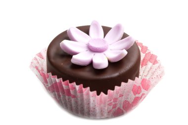 Beyaz arka planda küçük cassata