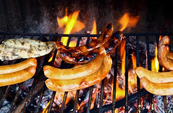 Carnes a la parrilla — Foto de Stock