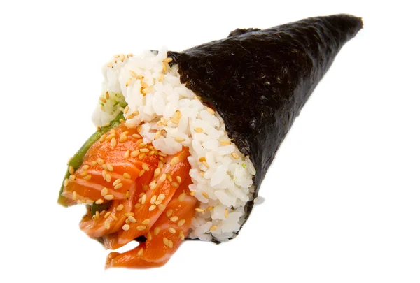 Cono de sushi de salmón — Foto de Stock