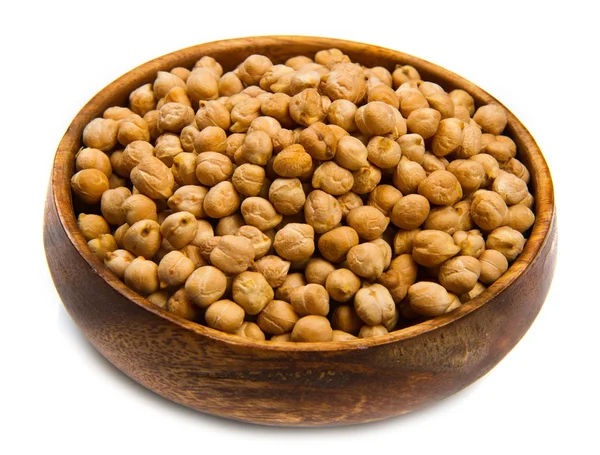 Cannellini beans on wood bowl — Stock Photo, Image