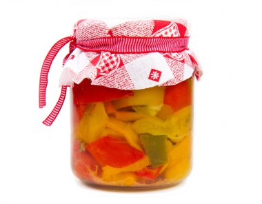 Kavanoz turşu kırmızı biber 