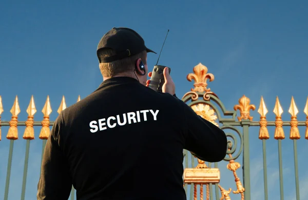 Közeli kép: biztonsági őr — Stock Fotó